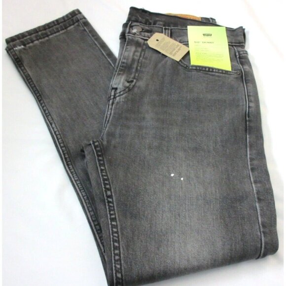 Levi's Men's 510 Skinny Stretch Distressed Jeans Gray Flex Fit NWT All Sizes - Picture 3 of 14
